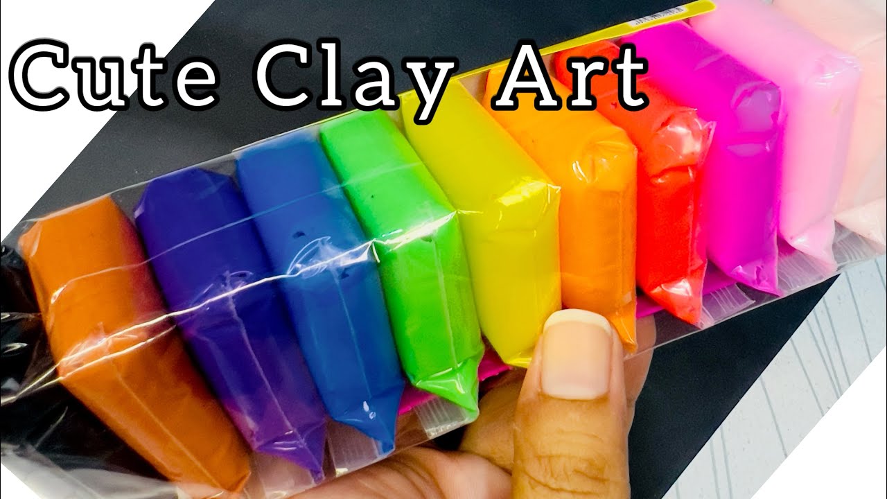 Clay art cute | Clay Modeling for kids | Crafty art | Clay art easy and  cute