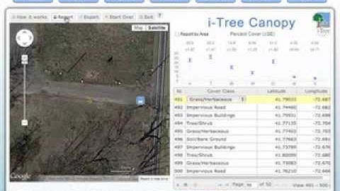 i-Tree Canopy -  Prepare Reports and Save Your Data