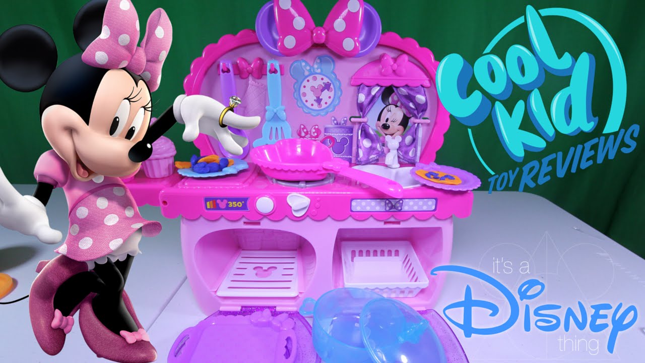  Disney  Minnie  Mouse  Bowtastic Kitchen  Playset  Toy Review 