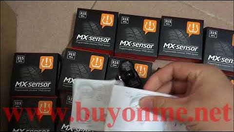 20 pcs Autel MX Sensor 433MHz and 315MHz Universal Programmable TPMS Tire Pressure Monitor Sensor?