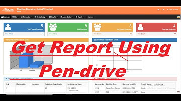How to get Report using pen drive in Realtime Web Software?