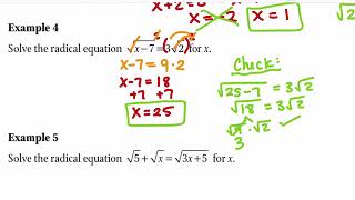 Notes 2B.2.2 Solve Radical Equations
