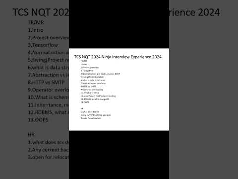 TCS NQT 2024