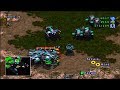 StarCraft 64 1vs3 Melee, Mass Battlecruisers @Brushfire