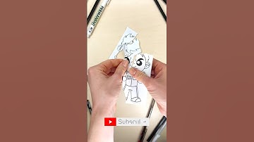 Paper Craft Trick with Funny Thanos by Squid Game #squidgame #papercraft #trick #thanos #squidgame