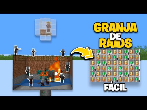 GRANJA DE RAIDS ESMERALDAS TOTEMS - FÁCIL MINECRAFT 1.19.2/1.19/1.18 JAVA