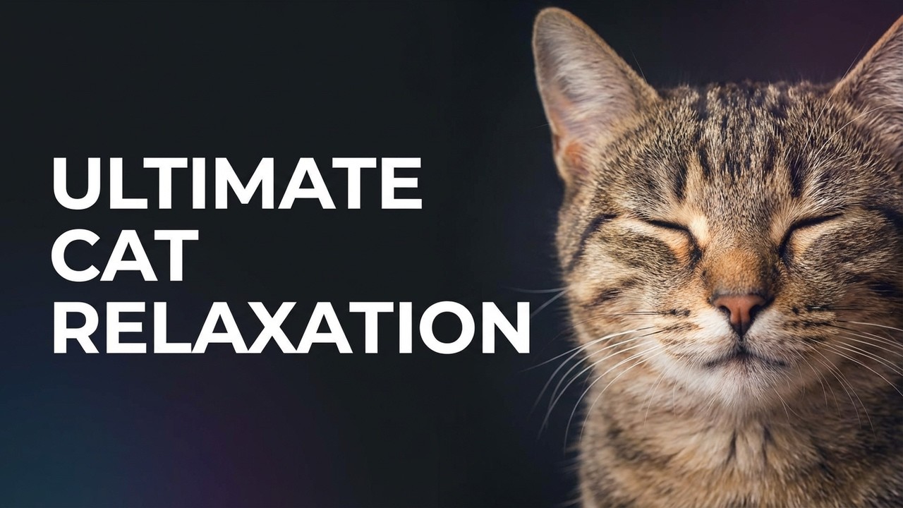 Cat Sleep Music 💤 Deep Relaxation & Stress Relief | Black Screen Edition