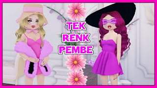 💖 TEK RENK PEMBE MODA YARIŞI 😍 ROBLOX DRESS TO IMPRESS