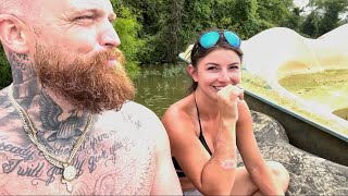 Adam Calhoun - Catfish Noodling With Hanna Barron