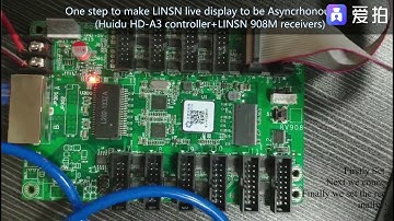 How to make a asynchronous off-line display with HD-A3 Controller and LINSN RV908M32 Receivers