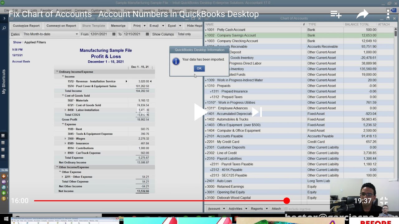 How To Export Chart Of Accounts From Quickbooks Desktop