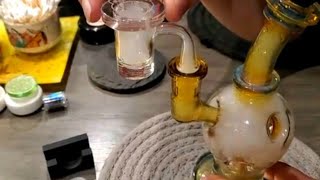Brand new Bear Quartz hybrid banger, dab pearls and spinner cap!!