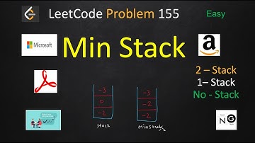 min stack | min stack leetcode | leetcode 155 | 2 stacl | 1 stack | no stack solutions