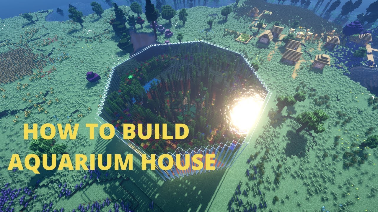 Minecraft: How to Build an Aquarium House | Survival Water House ...