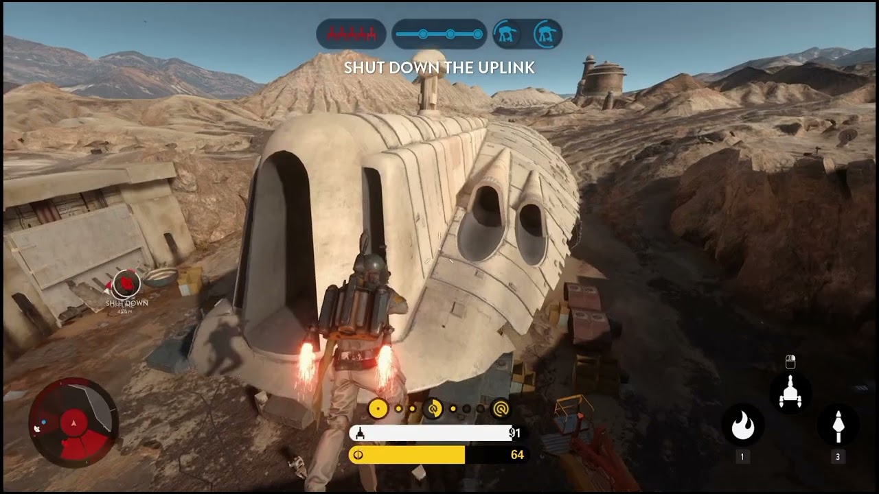 BOBA FETT DESTRÓI OS REBELDES em Tatooine! Walker Assault ÉPICO | Star Wars Battlefront (2015)