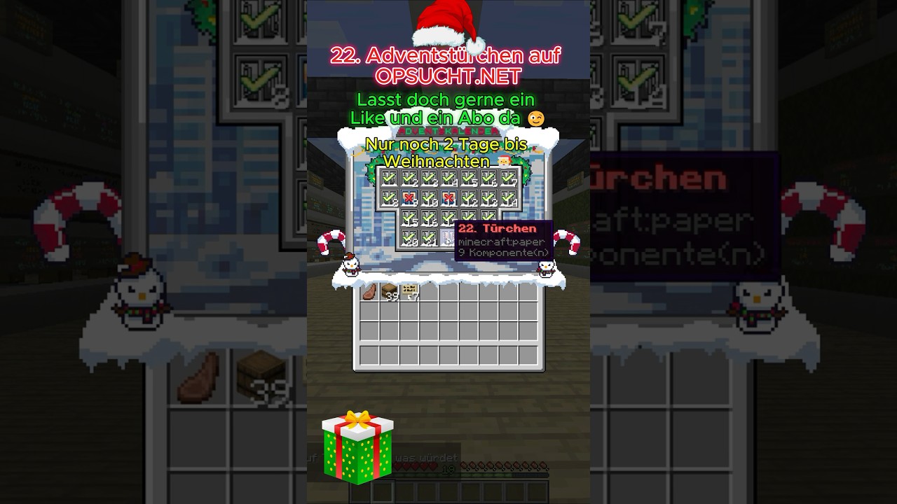 22. Adventstürchen auf OPSUCHT.NET 