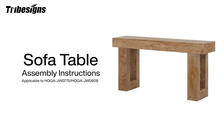 JW0908/JW0936/JW0909 - Installation Guide - Tribesigns 63-Inch Console Table #homedecor