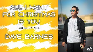 Watch Dave Barnes All I Want For Christmas Is You video