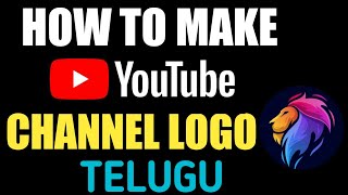 how to create youtube channel logo telugu | How to make professional logo on pixellab | make logo