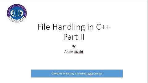File Handling (Binary Files)  in C++