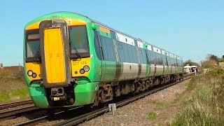 Trains At Barnham West Foot Crossing With UK Train Videos - Sunday 1st May 2016