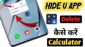 how to delete calculator hide app | hideu calculator app delete kaise kare | hideu calculator delete