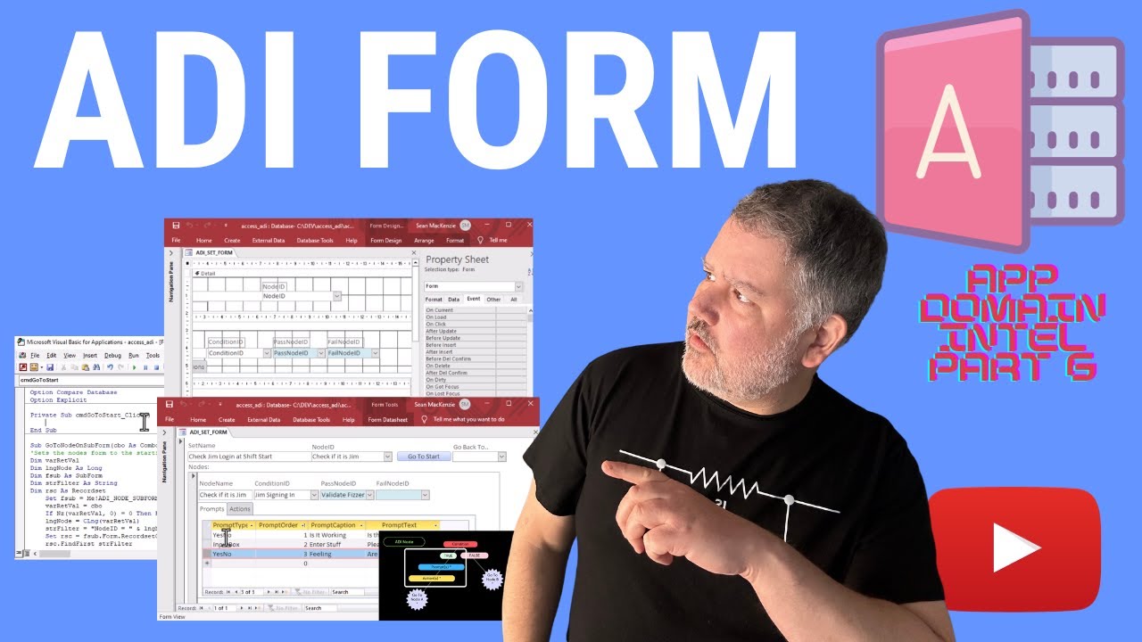 ADI Part 6: How to Build an ADI Form in Microsoft Access - YouTube