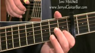 How To Play Joni Mitchell The Circle Game (intro only) chords