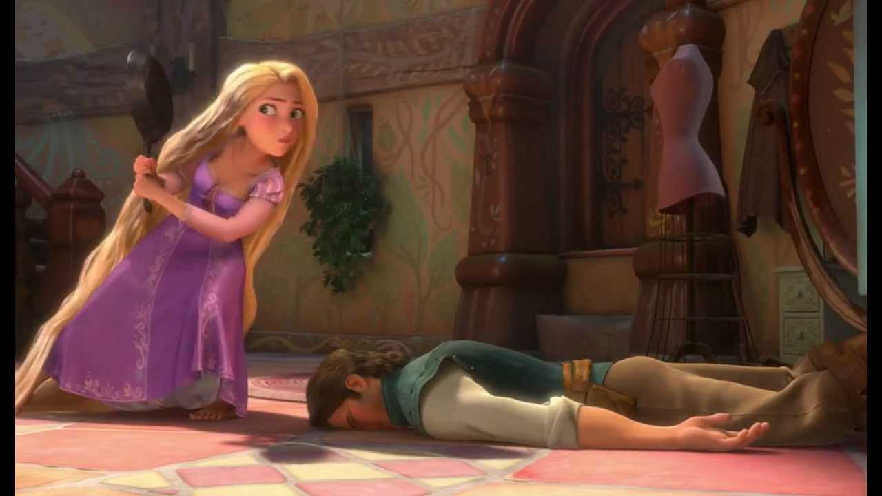 Tangled funny scene - YouTube