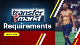 Transfermarkt Requirements To Register A Football Player.