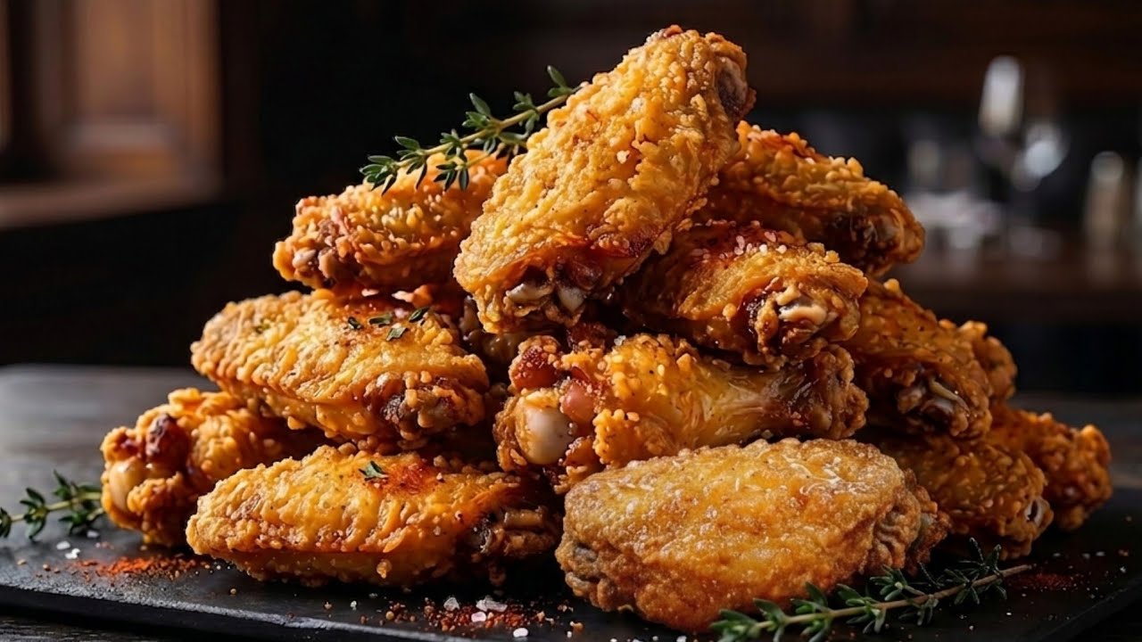 The Only Crispy Chicken Wings Recipe You'll Ever Need! - YouTube