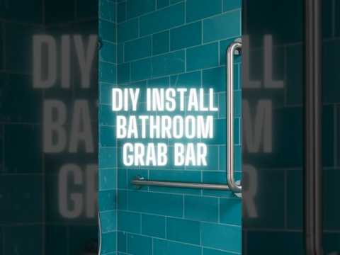 DIY Bathroom Grab Bar Install | Handicap Shower Grab Bar #diy #bathroomdesign thumbnail