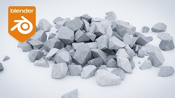 Blender Tutorial - How to Create a Pile of Rocks
