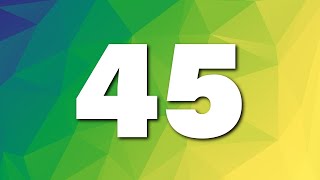 0:45 Low Poly Countdown Timer - Blues, greens, & yellows