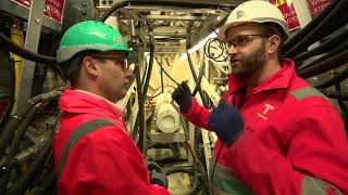 Inside the Thames Tideway tunnel as drilling begins.