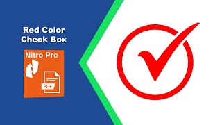 How to Design Red Checkboxes in Interactive PDF Forms in Nitro Pro PDF Editor