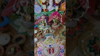 alpona eke tomar sajiye dilam poth🪷#shortsvideo #alpona #laxmipuja