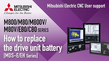 How to replace the drive unit battery-MDS-E/EH Series-｜MITSUBISHI ELECTRIC