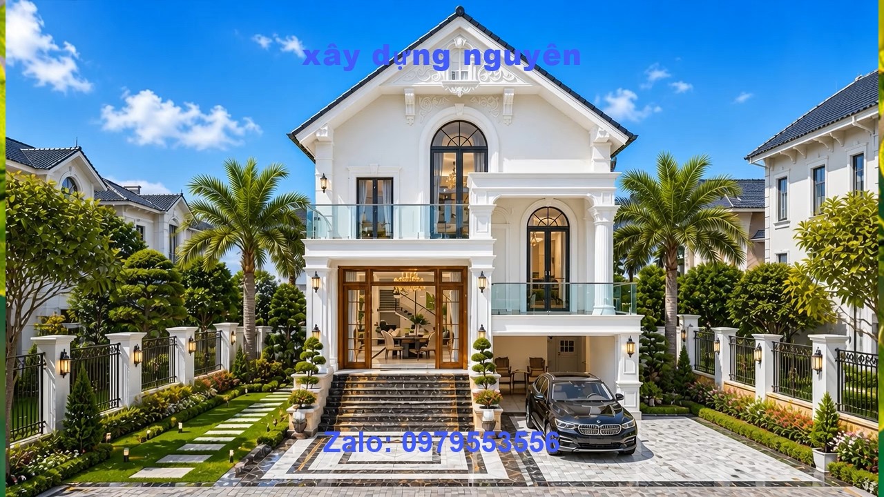 Mẫu Biệt Thụ 2 Tầng Mái Thái Diện Tích 7x18m Thiết Kế 3 Phòng Ngủ #nha2tang #maithai