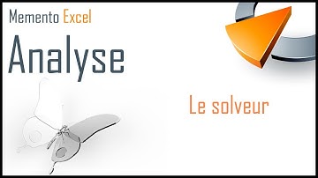 Le solveur dans Excel - Formation Excel Marseille