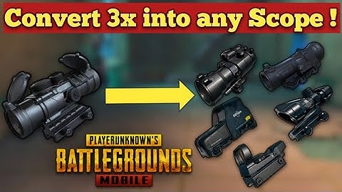 🔥Convert 3x into any scope ! PUBG Mobile ! Hindi