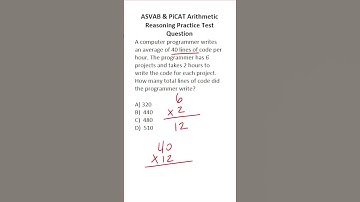 ASVAB/PiCAT Arithmetic Reasoning Practice Test Q: Simple Multiplication #acetheasvab w/ #grammarhero