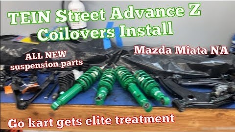 Full Suspension Overhaul on the Project Miata! Tein Street Advance Z Coilovers!