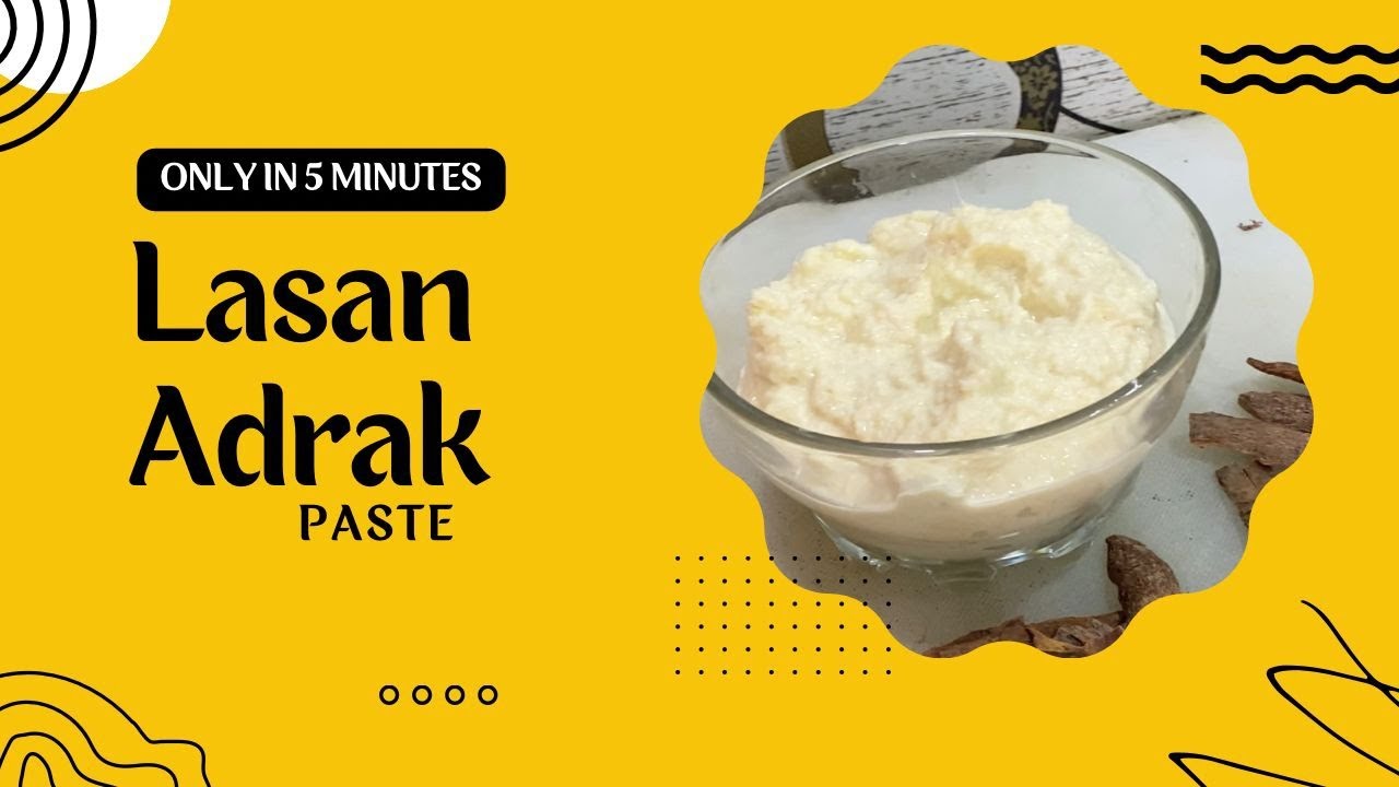Lasan Adrak Paste || Preservation of Garlic and Ginger for 6 months ...