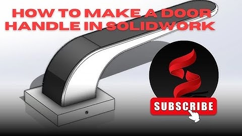 How to Make a Door Handle in Solidwork #solidworks #sharadcompletteach #youtuber #virelvideo #cad 