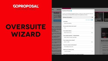 OverSuite™ Wizard | GoProposal Help Center | Help Video