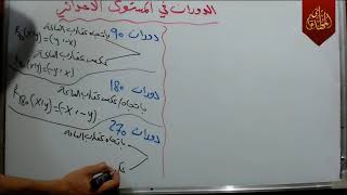 د119 شرح موضوع الدوران في المستوى الاحداثي رياضيات الثاني متوسط 2018 جزء 2 الكورس الثاني