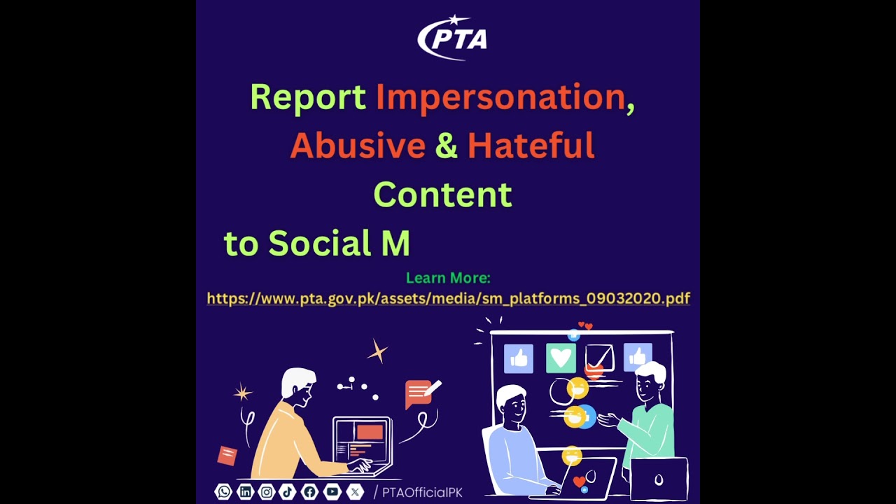 Social media platforms encourage individuals to directly file complaints