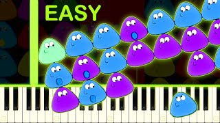 POU POPPER SONG - EASY Piano Tutorial
