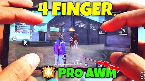 free fire || AWM King Mobile player || double Sniper mobile Handcam || 4 finger claw AWM